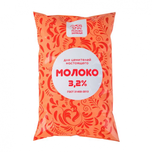 Молоко 3,2%, 830 мл.